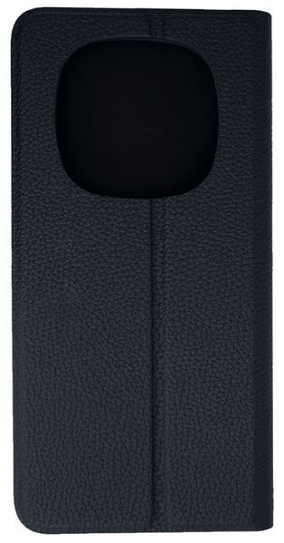 Шкіряний чохол книжка Fibra case на Xiaomi Redmi Note 14 Pro (5G) / чорний 202266 фото
