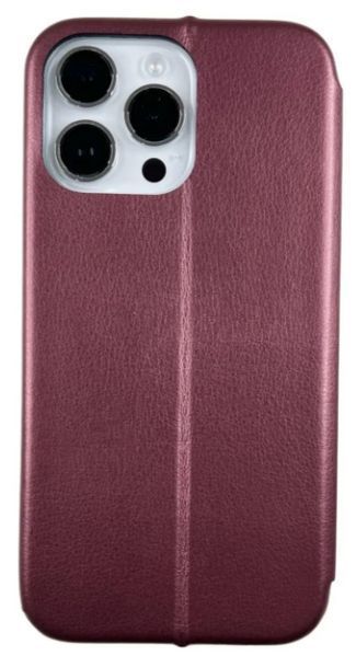 Чохол книжка Elegant book для iPhone 16 Pro / бордовий 201921 фото