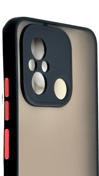 TPU чохол накладка Matte Color Case для Poco C55 чорний 092665 фото