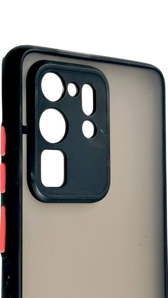 TPU чохол накладка Matte Color Case для Samsung Galaxy S20 Ultra чорний 092215 фото
