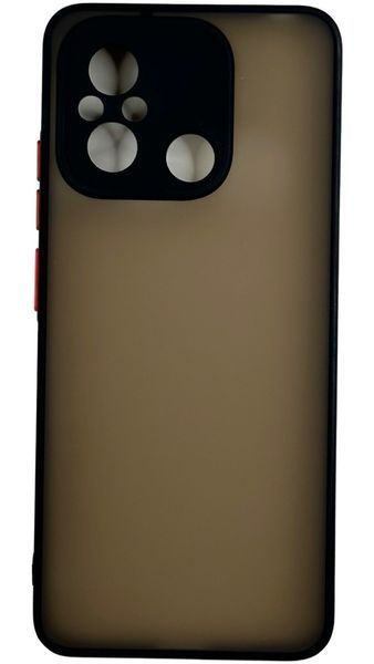TPU чохол накладка Matte Color Case для Poco C55 чорний 092665 фото