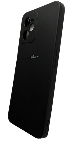 Чехол Soft touch для Realme C35 (на реалми ц35) черный 086429 фото
