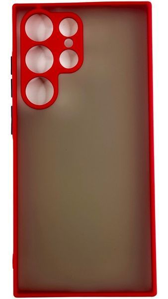 TPU чохол накладка Matte Color Case для Samsung Galaxy S23 Ultra червоний 092165 фото