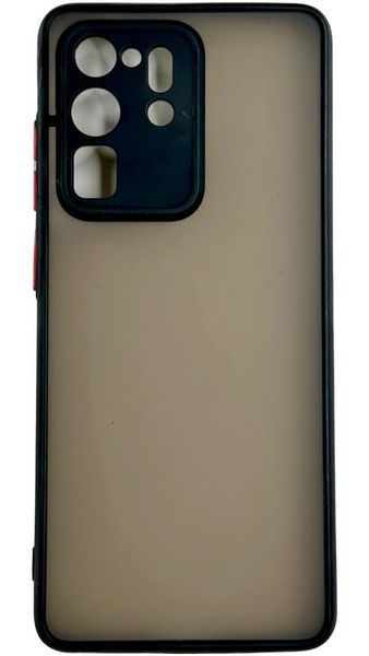 TPU чохол накладка Matte Color Case для Samsung Galaxy S20 Ultra чорний 092215 фото