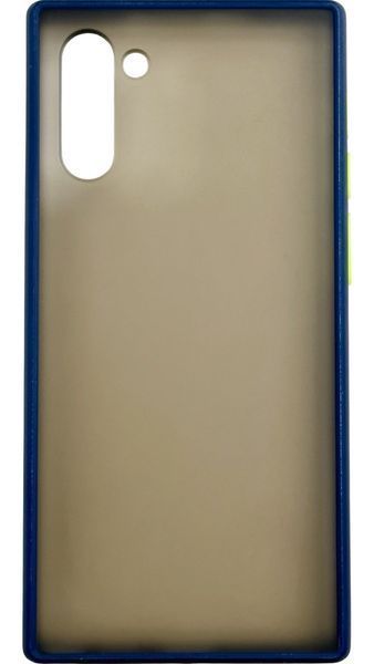 TPU чохол накладка Matte Color Case для Samsung Galaxy Note 10 синій 92265 фото