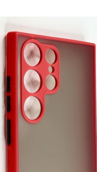 TPU чохол накладка Matte Color Case для Samsung Galaxy S23 Ultra червоний 092165 фото