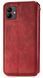 Шкіряний чохол книжка Cubic для Samsung Galaxy A07 (A075) / червоний 203353 фото 3
