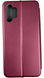 Шкіряний чохол-книжка Elegant на Samsung Galaxy A13 (4G) / бордовий 085407 фото 3