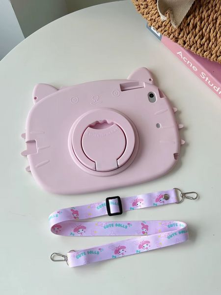 Чохол Happy Case Tablet на планшет Xiaoxin Pad 2024 (11") / Cat pink (з ремінцем) 098442 фото