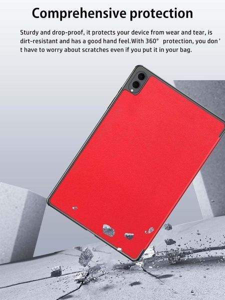 Чехол книжка Crazy Horse для Samsung Galaxy Tab S11 Ultra (14.6") / красный 203672 фото