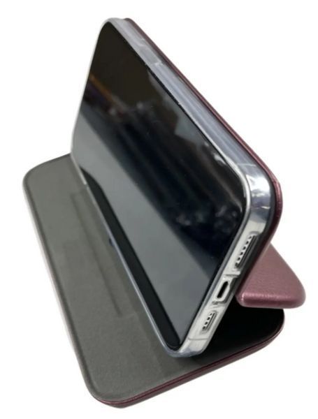 Чохол книжка Elegant book для iPhone 16 Pro / бордовий 201921 фото