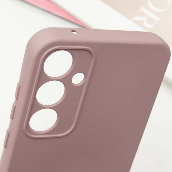 Чехол накладка TPU Liquid Silk для Samsung Galaxy S24 FE / pink sand 201167 фото