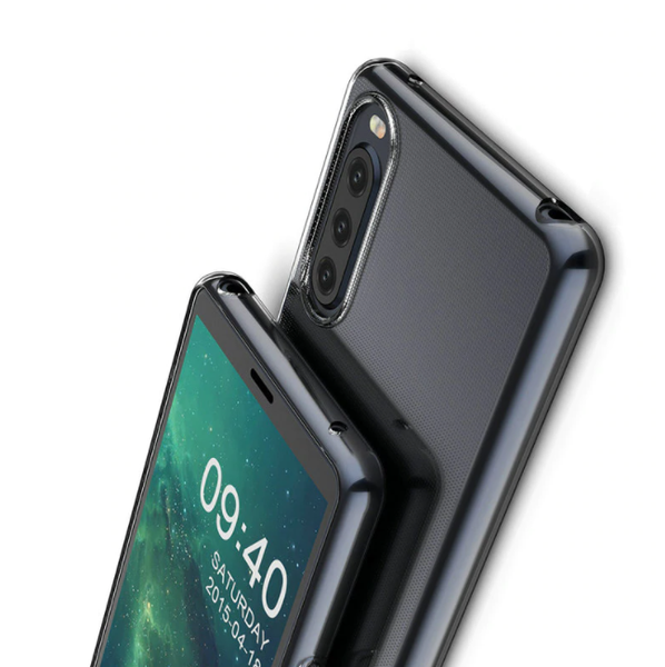 Ультратонкий 0,3 мм чохол для Sony Xperia 10 II прозорий 82860 фото