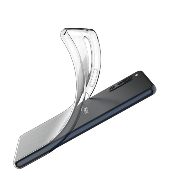 Ультратонкий 0,3 мм чохол для Sony Xperia 10 II прозорий 82860 фото