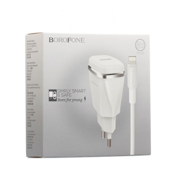 Сетевое ЗУ Borofone BA1A Lightning 1USB 1A 16736 фото