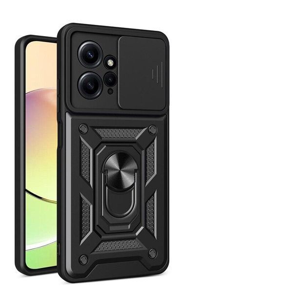 PC + TPU чехол Camshield armor на Xiaomi Redmi 12 / черный 090113 фото