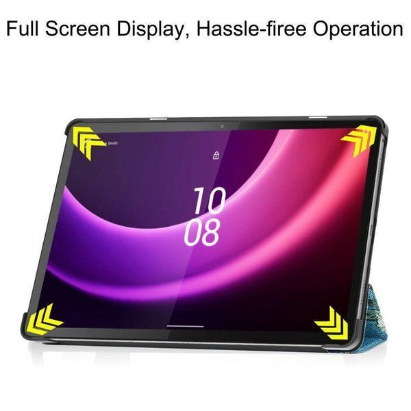 Шкіряний чохол-книжка Crazy Horse для Lenovo Tab P11 (2nd Gen) 11.5" / good night 093853 фото