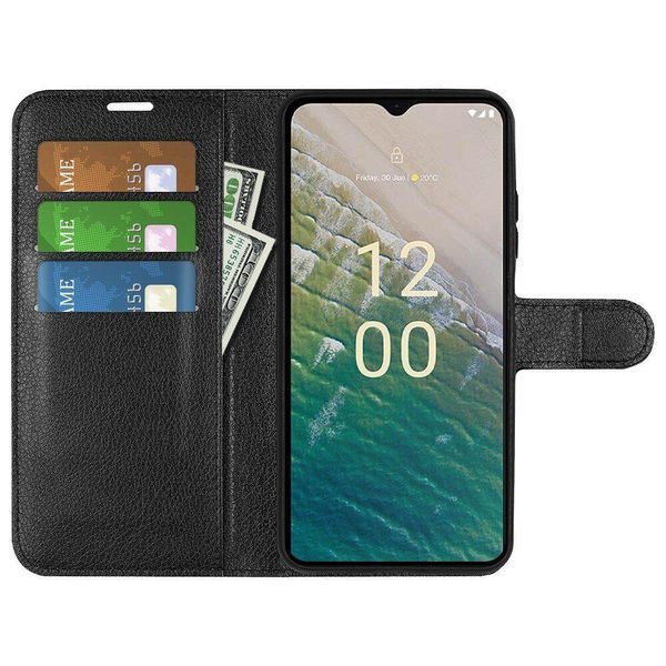 Чехол книжка Lichee для Nokia C32 черный 89908 фото