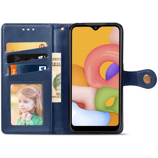 Чехол книжка GETMAN Gallant на OPPO A17k синий 88187 фото