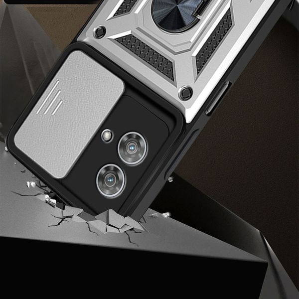 PC + TPU чохол Camshield Armor для Motorola Edge 40 Neo / сріблястий 093586 фото