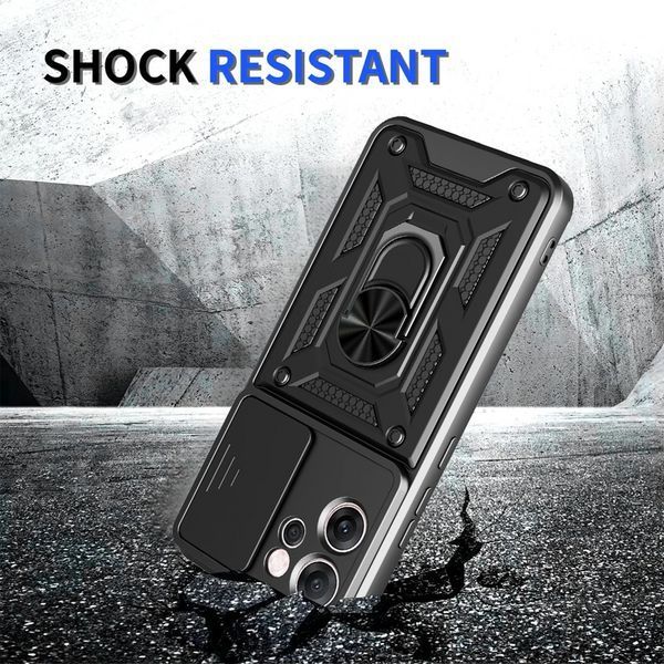 PC + TPU чехол Camshield armor на OPPO Reno 14 FS / синий 100349 фото