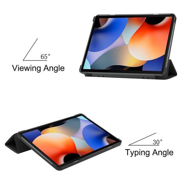 Шкіряний чохол книжка Crazy Horse для Blackview Oscal Pad 10 сірий 89759 фото