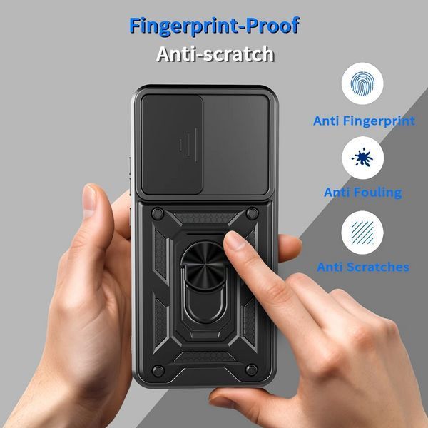 PC + TPU чехол Camshield armor на OPPO Reno 14 FS / синий 100349 фото