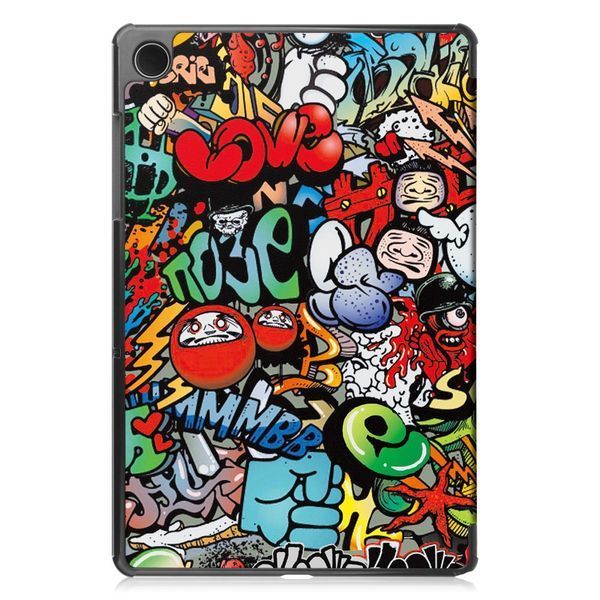 Чехол книжка Crazy Horse для Samsung Galaxy Tab A9 Plus (11") / graffiti 093549 фото