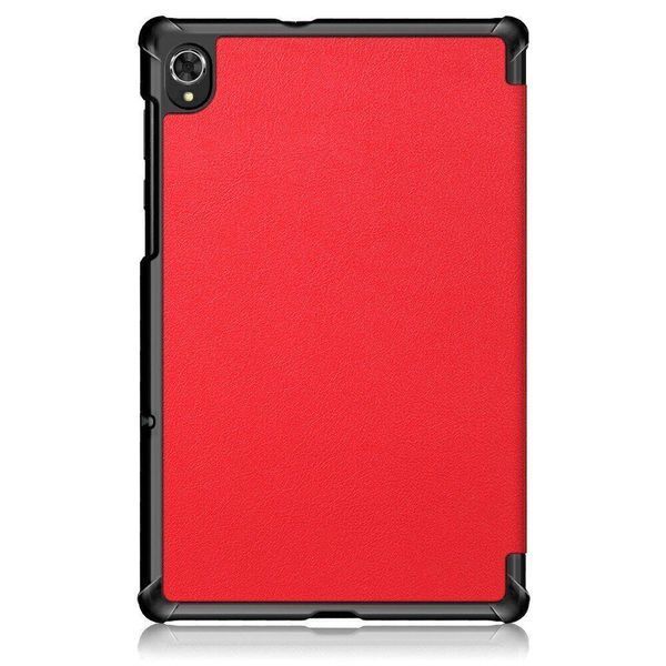 Кожаный чехол книжка Crazy Horse для Lenovo Tab K10 красный 093850 фото