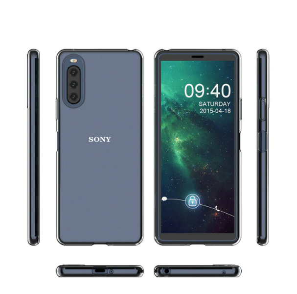 Ультратонкий 0,3 мм чохол для Sony Xperia 10 II прозорий 82860 фото