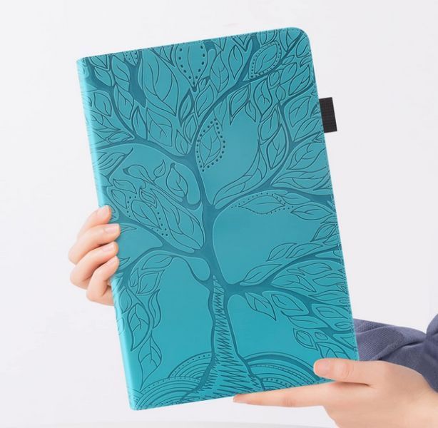 Чохол книжка Wood Book на планшет Xiaomi Redmi Pad SE (8.7") / блакитний 200878 фото