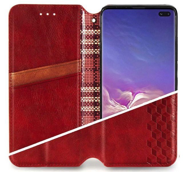 Шкіряний чохол книжка Cubic для Samsung Galaxy A07 (A075) / червоний 203353 фото