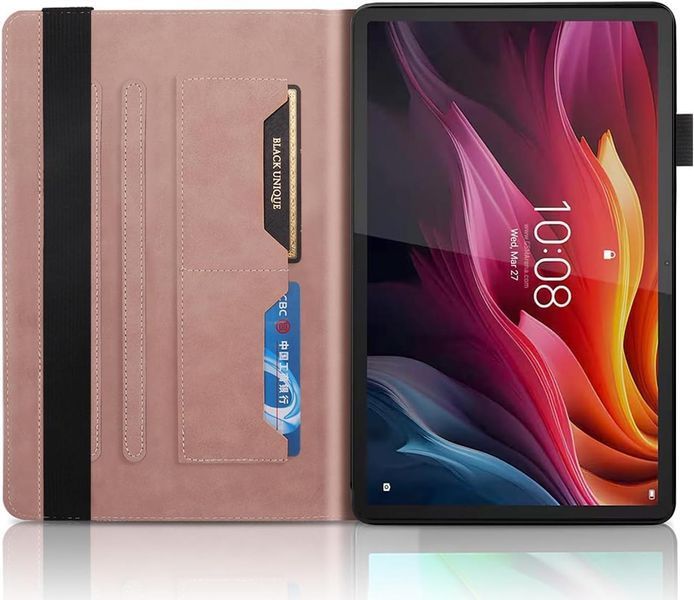 Чохол книжка Wood Book на планшет Lenovo Idea Tab Pro (12.7")/рожевий 099880 фото
