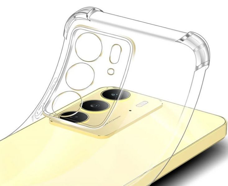 Противоударный чехол WXD для Realme C75 (RMX3941) / прозрачный 202407 фото