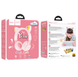 Бездротові навушники Hoco W39 Cat ear kids з LED-підсвіткою рожевий 87679 фото 4
