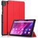Кожаный чехол книжка Crazy Horse для Lenovo Tab K10 красный 093850 фото 1