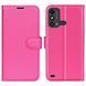 Кожаный чехол книжка Lichee для ZTE blade A53 малиновый 093056 фото 1