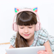 Бездротові навушники Hoco W39 Cat ear kids з LED-підсвіткою рожевий 87679 фото 3
