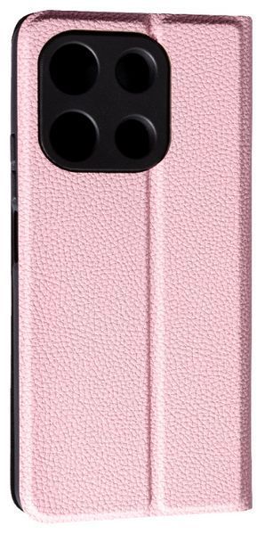 Шкіряний чохол книжка Fibra case на Xiaomi Redmi Note 13 (4G) / рожевий 200791 фото