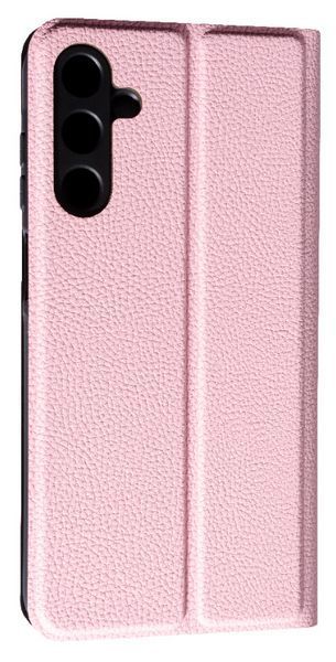 Кожаный чехол книжка Fibra case на Samsung Galaxy A25 / розовый 095815 фото