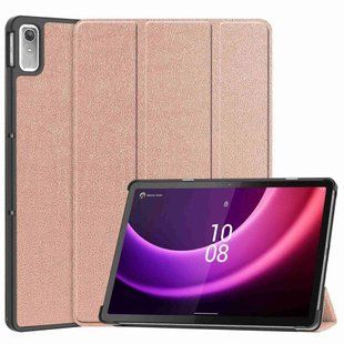 Кожаный чехол книжка Crazy Horse для Lenovo Tab P11 (2nd Gen) 11.5" / rose gold 092021 фото