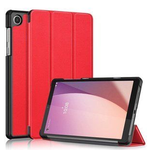 Кожаный чехол книжка Crazy Horse для Lenovo Tab M8 4th Gen красный 093867 фото