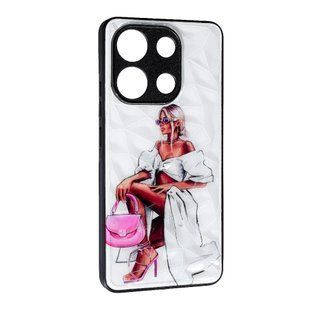 Чехол накладка Prisma Ladies для Xiaomi Redmi Note 13 Pro (4G) Pink Bag 096183 фото