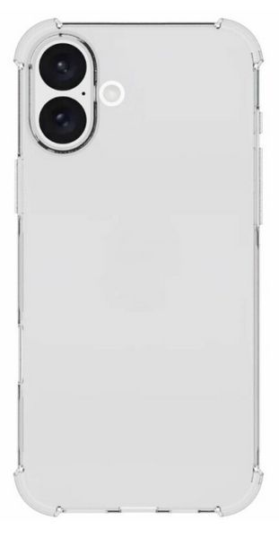 Протиударний силіконовий чохол WXD для iPhone 16 Plus / прозорий 200685 фото
