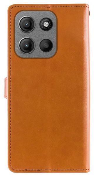 Шкіряний чохол книжка Galant Book для Motorola G15 / коричневий 204308 фото
