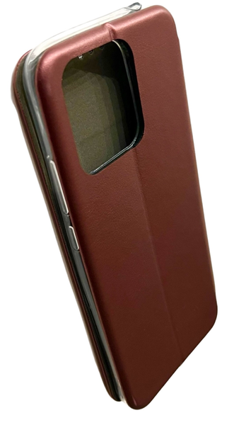 Чохол книжка Elegant book для Xiaomi Poco C40 / бордовий 086337 фото