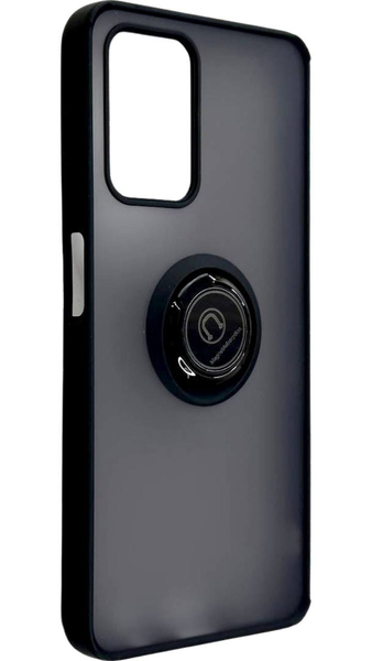 TPU чохол накладка Matte Ring Magnit для ZTE Blade V40 Vita чорний 090260 фото