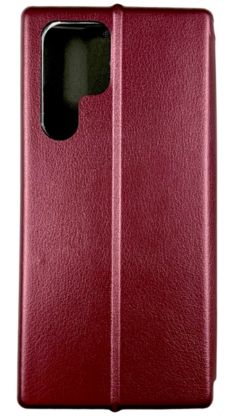 Чехол книжка Elegant для Samsung Galaxy S22 Ultra / бордовый 085802 фото