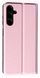 Кожаный чехол книжка Fibra case на Samsung Galaxy A25 / розовый 095815 фото 2