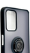 TPU чохол накладка Matte Ring Magnit для ZTE Blade V40 Vita чорний 090260 фото 1